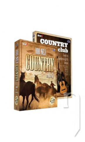 DVD Film - 100 nej country + Country club 6 CD + 1 DVD