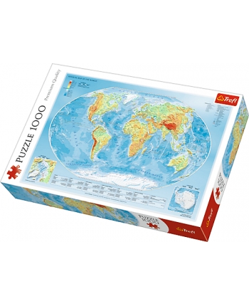 Puzzle 1000 Fyzikálna mapa sveta