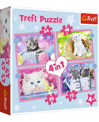 Puzzle 4v1 Mačky