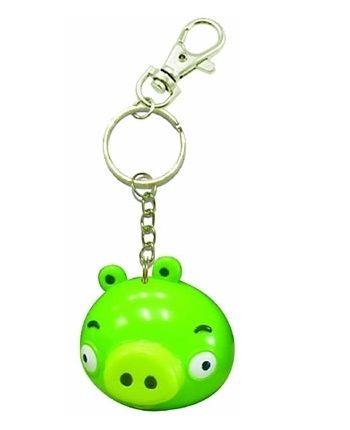 Angry Birds Pig zelený - kľúčenka