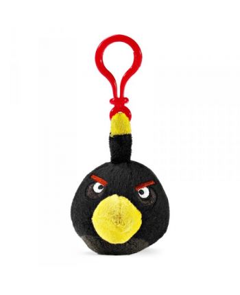 Hračka - Plyšový Angry Birds čierny - prívesok