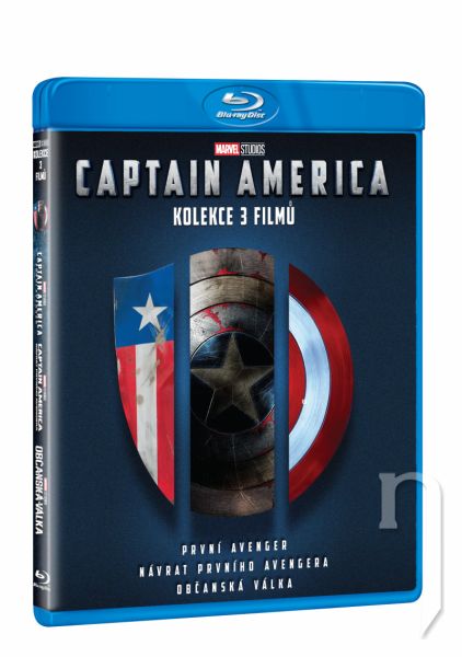 BLU-RAY Film - Kolekcia Captain America (3 Bluray)