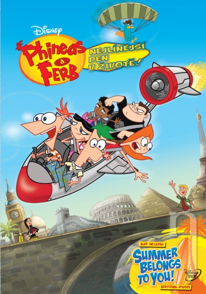 DVD Film - Phineas a Ferb: Nejlínější den v životě