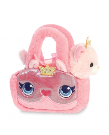 Hračka - Plyšová kabelka s mačičkou - Princess Kitty - Fancy Pals - 20,5 cm