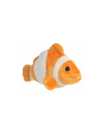 Plyšová oranžová rybka Klaun očkatý - Flopsie (20,5 cm)