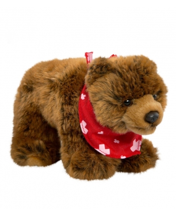 Hračka - Plyšový medveď s červenou šatkou - Authentic Edition 20 cm