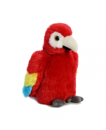 Plyšový papagáj Scarlet Macaw - Flopsie (20,5 cm)