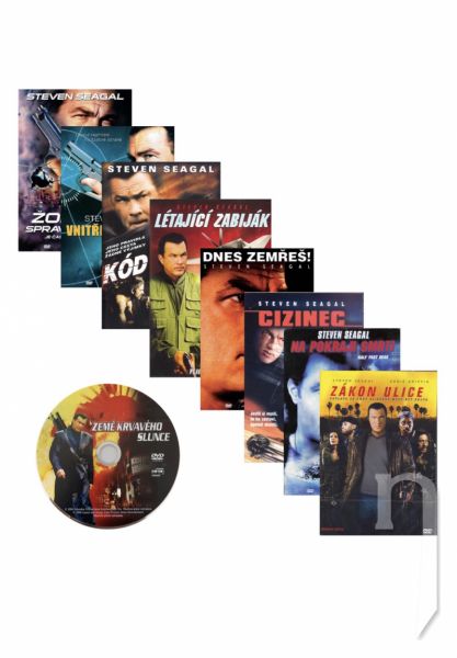 DVD Film - Steven Seagal - 8 DVD sada + disk Zem krvavého slnka zadarmo