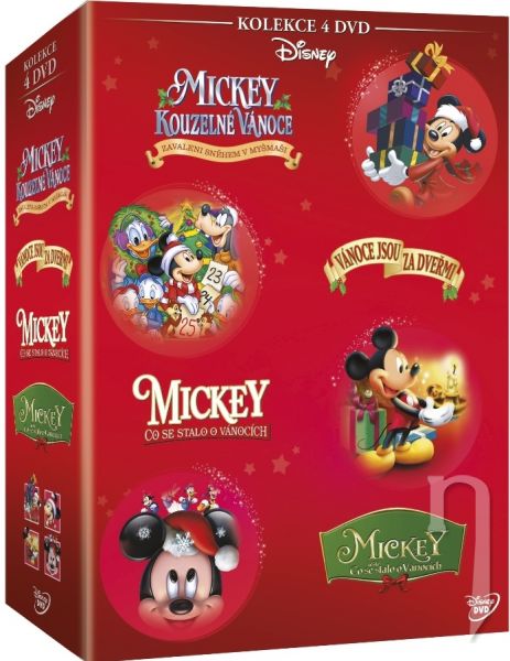 DVD Film - Vianočná Mickey kolekcia (4 DVD)