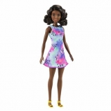 Hračka - Bábika Barbie - černoška v dúhových šatách - 29 cm