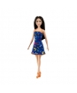 Bábika Barbie - čiernovláska v motýlikových šatách - 29 cm