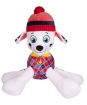 Plyšový psík Marshall - červený v zimnej čiapke - Paw Patrol - 50 cm