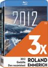 BLU-RAY Film - 3x Roland Emmerich  (2012, Godzilla ,Den nezávislosti - 3 Bluray)