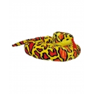 Hračka - Plyšový had oranžovo-žltý škvrnitý - 300 cm 