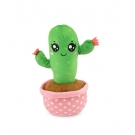 Hračka - Plyšový kaktus v ružovom kvetináči - 28 cm