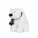 Hračka - Plyšový ľadový medveď so šálom (33 cm)
