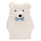 Hračka - Plyšový termofor - ľadový medveď - 28 cm