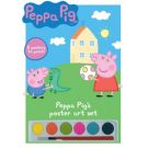 Hračka - Sada omaľovánok Prasiatko Peppa s vodovkami