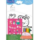 Hračka - Sada omaľovánok Prasiatko Peppa so samolepkami a pastelkami
