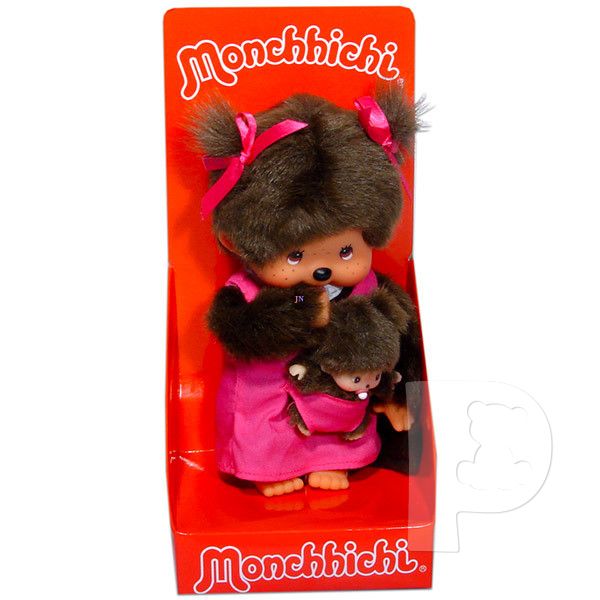 Figurine Monchichi / Monchhichi Vintage 20 Cm - Marque Polistil/Toho - Bootleg/occasion