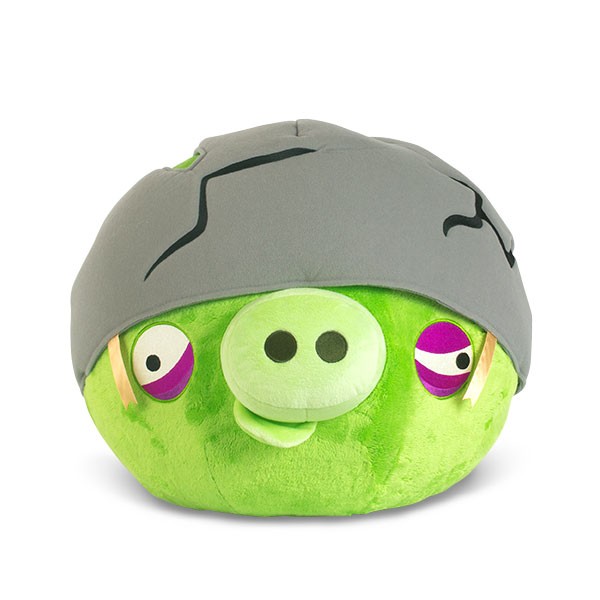 Plyšový Angry Birds Pig Helmet (20 cm) ~ Plyšákovo.eu