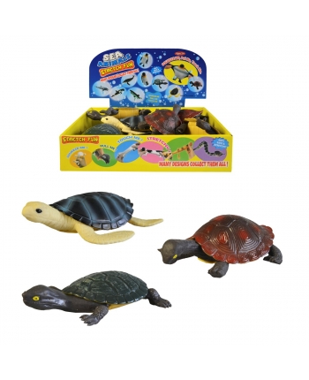 Hračka - Korytnačka strečová 12ks v dbx, 15cm