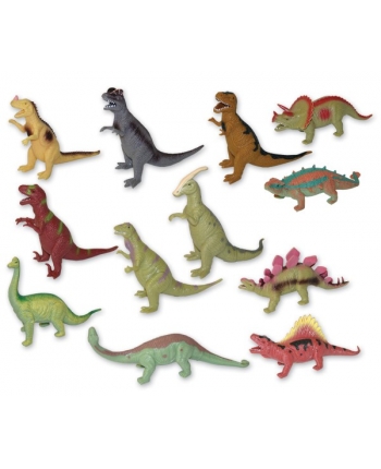 Hračka - Dinosaurus mäkké telo 12ks v dbx