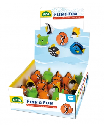 Hračka - Striekajúce rybky 18ks v dbx
