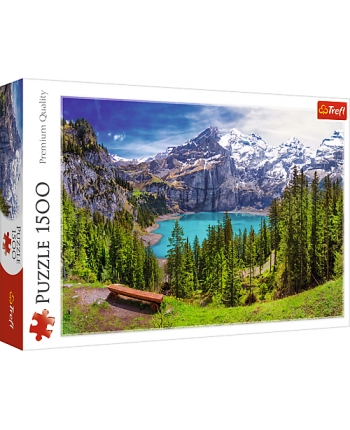 Puzzle 1500 Jazero vo Švajčiar.Alpách