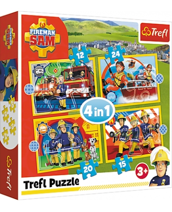 Puzzle 4v1 Požiarnik Sam