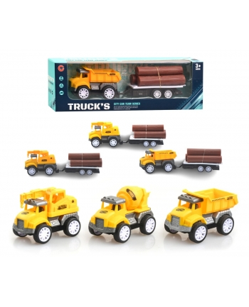 Hračka - TRUCKS Stavebné auto s vlečkou