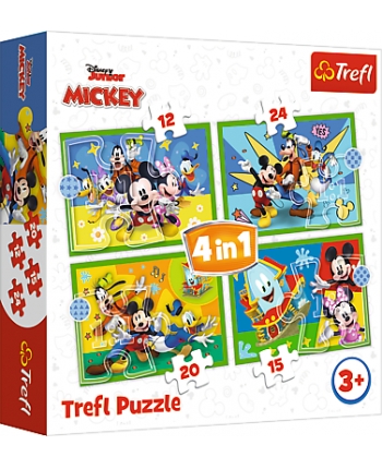 Puzzle 4v1 Disney Mickey