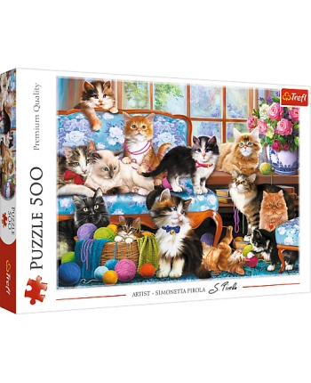 Puzzle 500 Mačacia rodinka