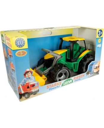 Traktor s lyžicou zelenožltý 62cm