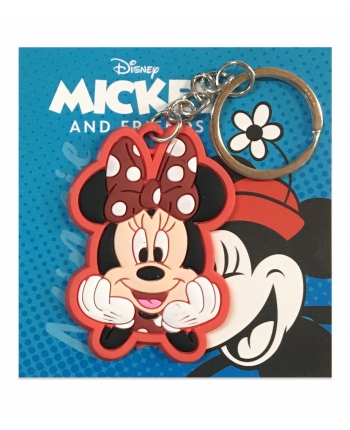 2D kľúčenka - Minnie Mouse (hlava) - Disney - 5,5 cm