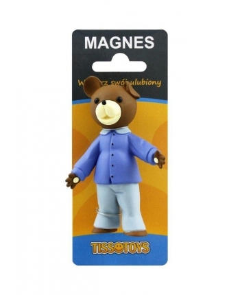 Hračka - 3D magnetka Macko v pyžamku - Macko Uško - 10 cm
