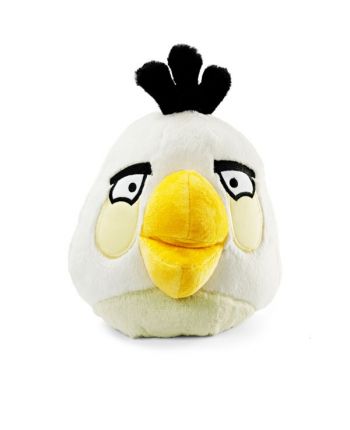 Plyšový Angry Birds bílý se zvukem (20 cm)