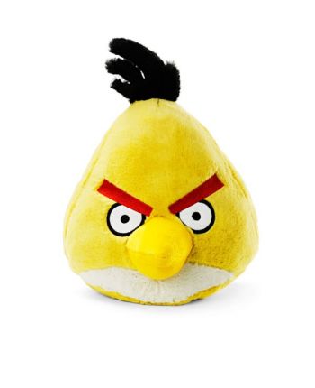 Plyšový Angry Birds žltý so zvukom (20 cm)