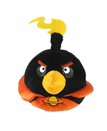 Plyšový Angry Birds - Space černý se zvukem (12,5 cm)