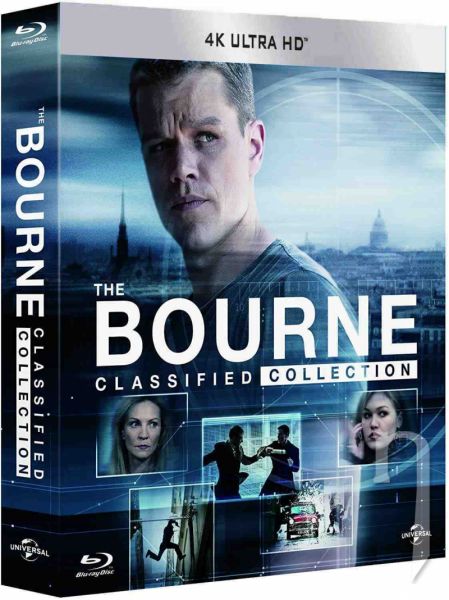BLU-RAY Film - Bourneova kolekcia  1-5 (4K Ultra HD) - UHD Blu-ray (5 filmů + DVD bonus disk)