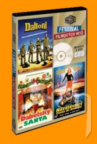 DVD Film - Daltoni + Diabloský santa + Návštevníci : Cesta - kolekcia (3 DVD)