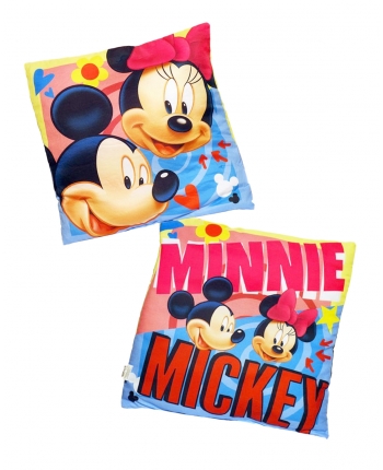 Dekoračný vankúšik - Mickey a Minnie - Mickey Mouse - 40 x 40 cm
