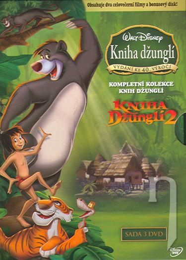 DVD Film - Double pack: Kniha džungle 1. a 2. diel (3 DVD)