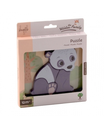 Hračka - Drevené puzzle - panda - Jouéco - 15 cm