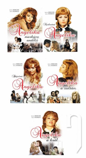 DVD Film - DVD sada: Angelika (5 DVD) - papierový obal