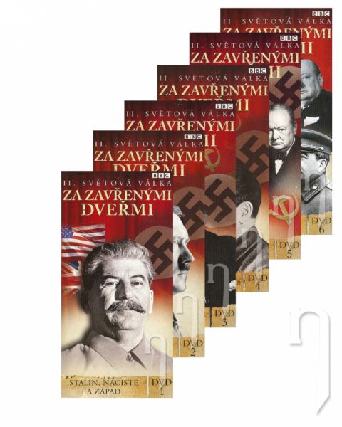 DVD Film - DVD sada: II. svetová vojna : Za zavretými dverami (6 DVD) - papierový obal