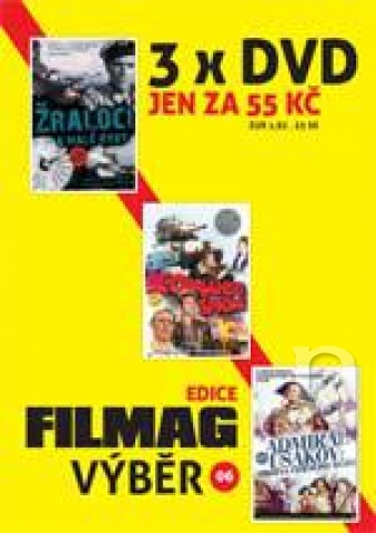 DVD Film - Edícia 3v1 (Admirál Ušakov: Hrdina Čierneho mora, Komando špiónov, Žraloci a malé ryby)