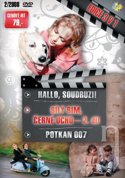 DVD Film - Edícia 3v1  Červený kakadu, Biely Bim, čierne ucho 2, Potkan 007) (papierový obal)
