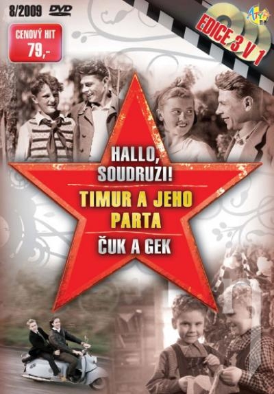 DVD Film - Edícia 3v1 (Červený kakadu, Timur a jeho družina, Čuk a Gek) (papierový obal)