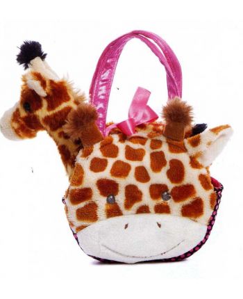 Plyšová kabelka so žirafou - Fancy Pals (20,5 cm)